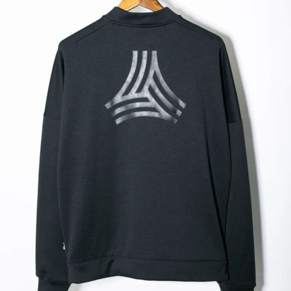 Adidas Tango Heavy Graphic Back Logo Crewneck Sweatshirt Black M